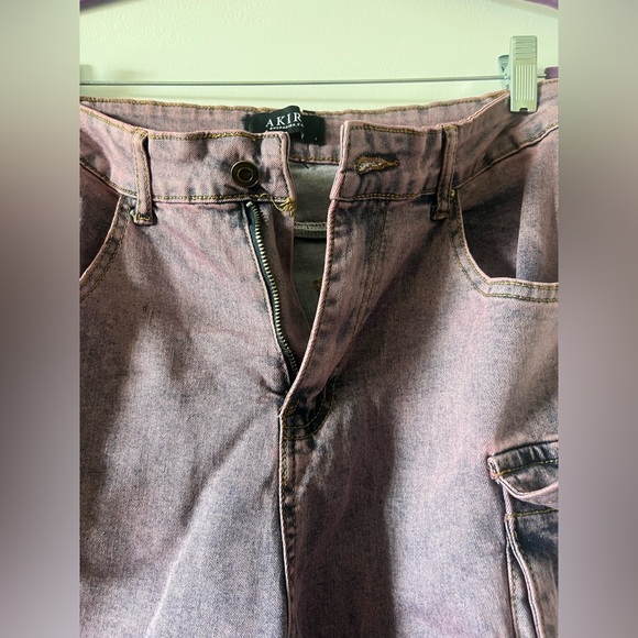 AKIRA Dusty Pink Cargo Pants - Picture 3 of 7